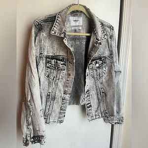 Vervet Distressed Escala Acid Wash Jacket